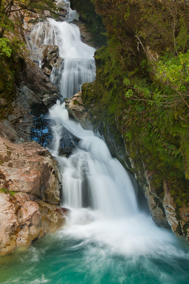 Waterfalls on the way to Milford Sound