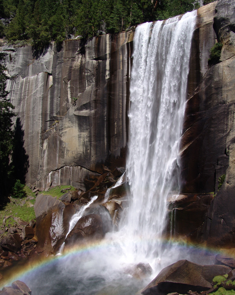 Waterfalls & Rainbow - Yosemite