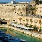 Waterfront in Valletta am Grand Harbour