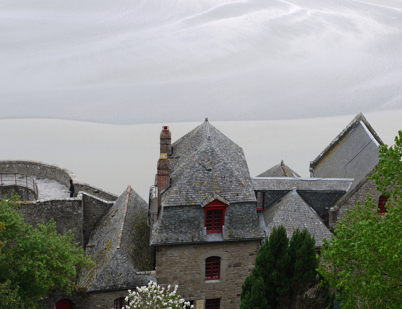 Watt gibt es auch am Mont St. Michel