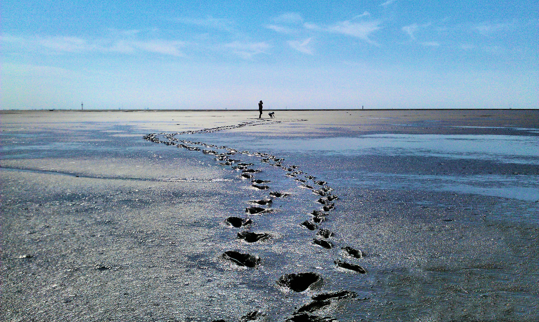 Watt wandern an der Nordsee