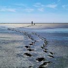 Watt wandern an der Nordsee