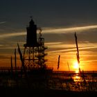 Wattenmeer bei Sonnenuntergang