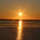 Wattenmeer im Sonnenuntergang