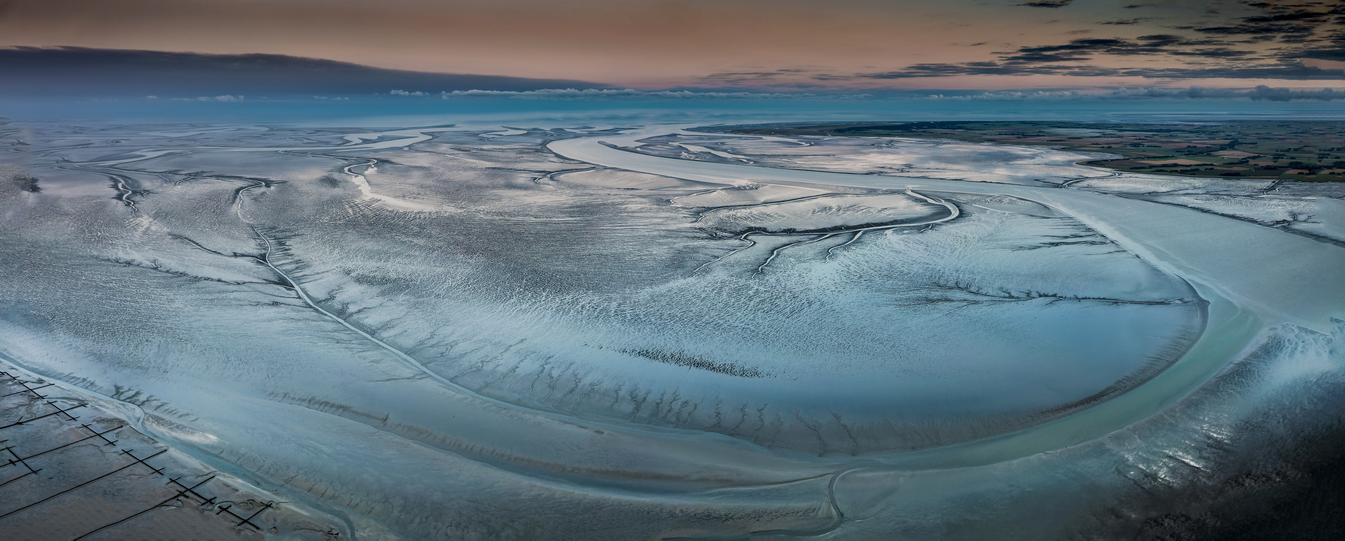 Wattenmeer in Wesselburenerkoog im Kreis Dithmarschen