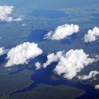 Wattewölkchen über dem Amazonas