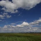 Wattewolken über Spieka Neufeld