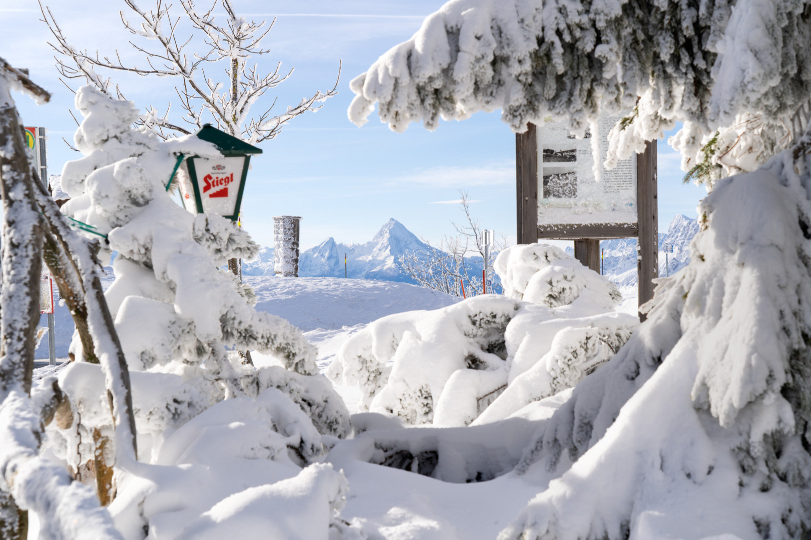 Watzmanblick ..Es muss ein Stiegl sein.