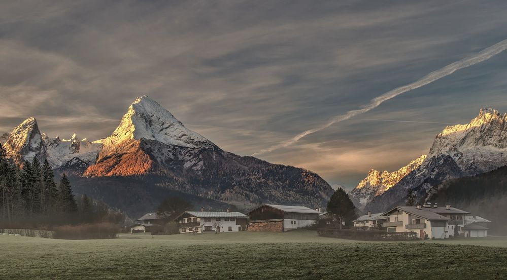 Watzmann bei Sonnenaufgang