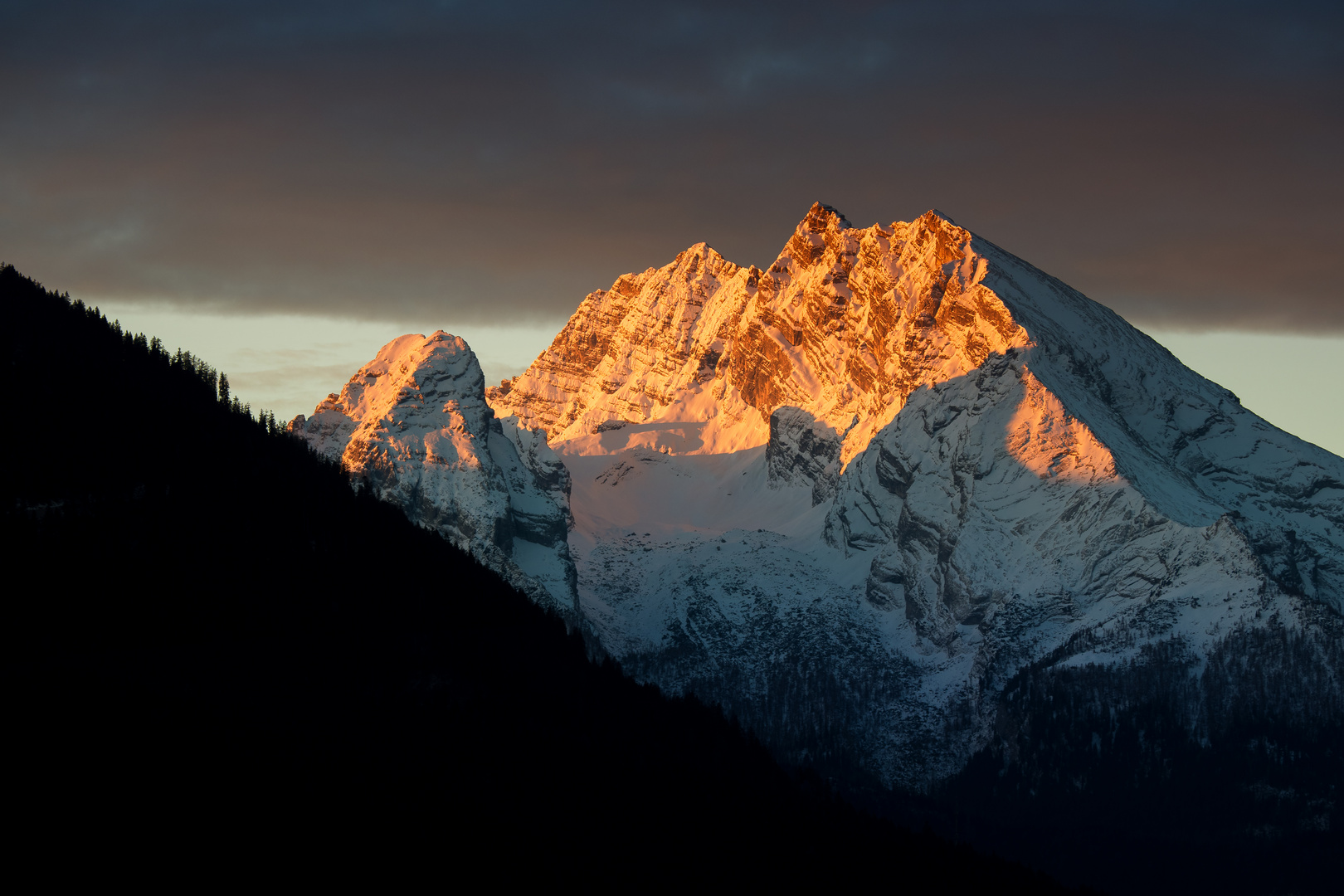 Watzmann bei Sonnenaufgang