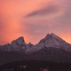 Watzmann bei Sonnenuntergang