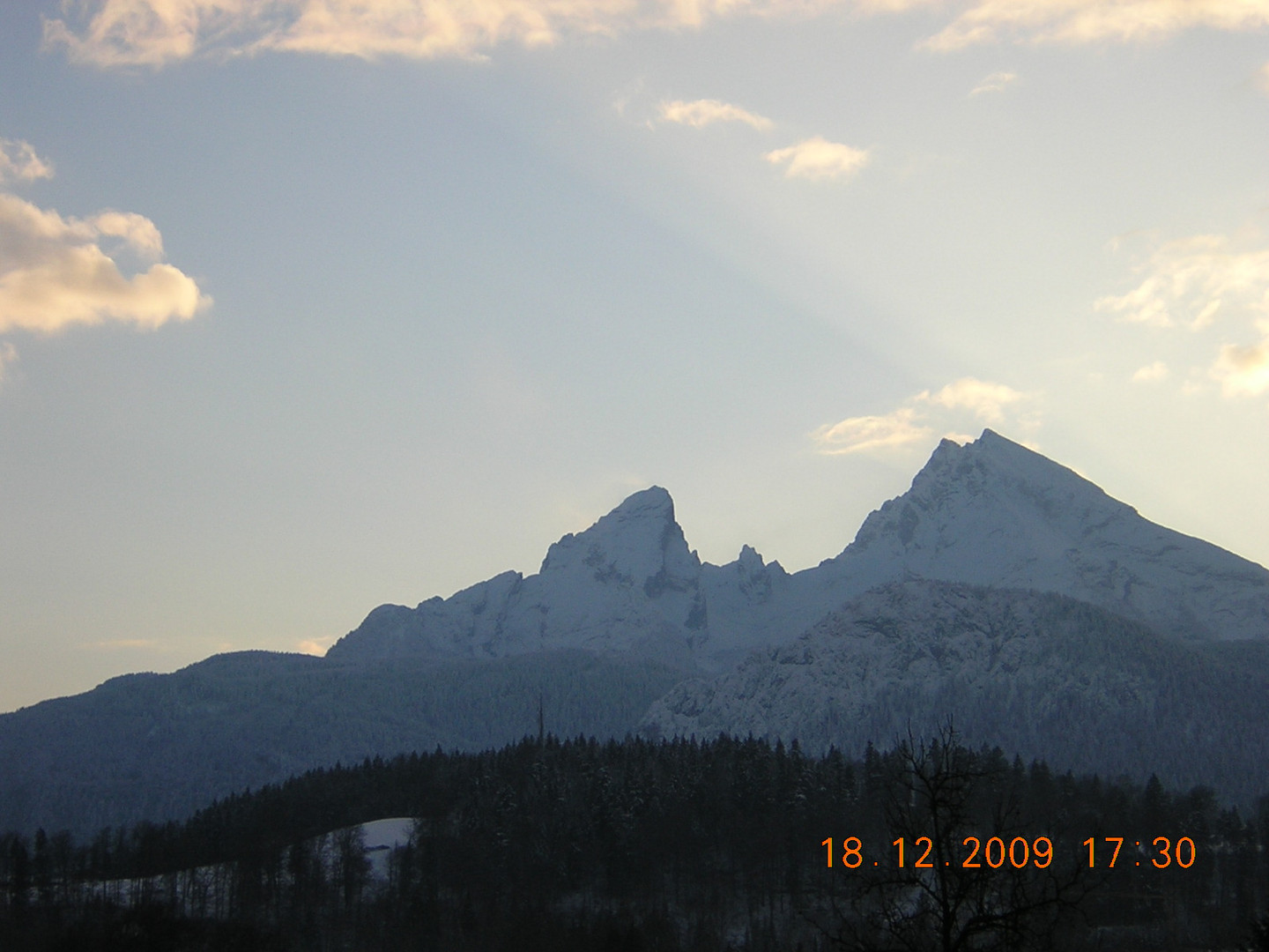 Watzmann im Gegenlicht