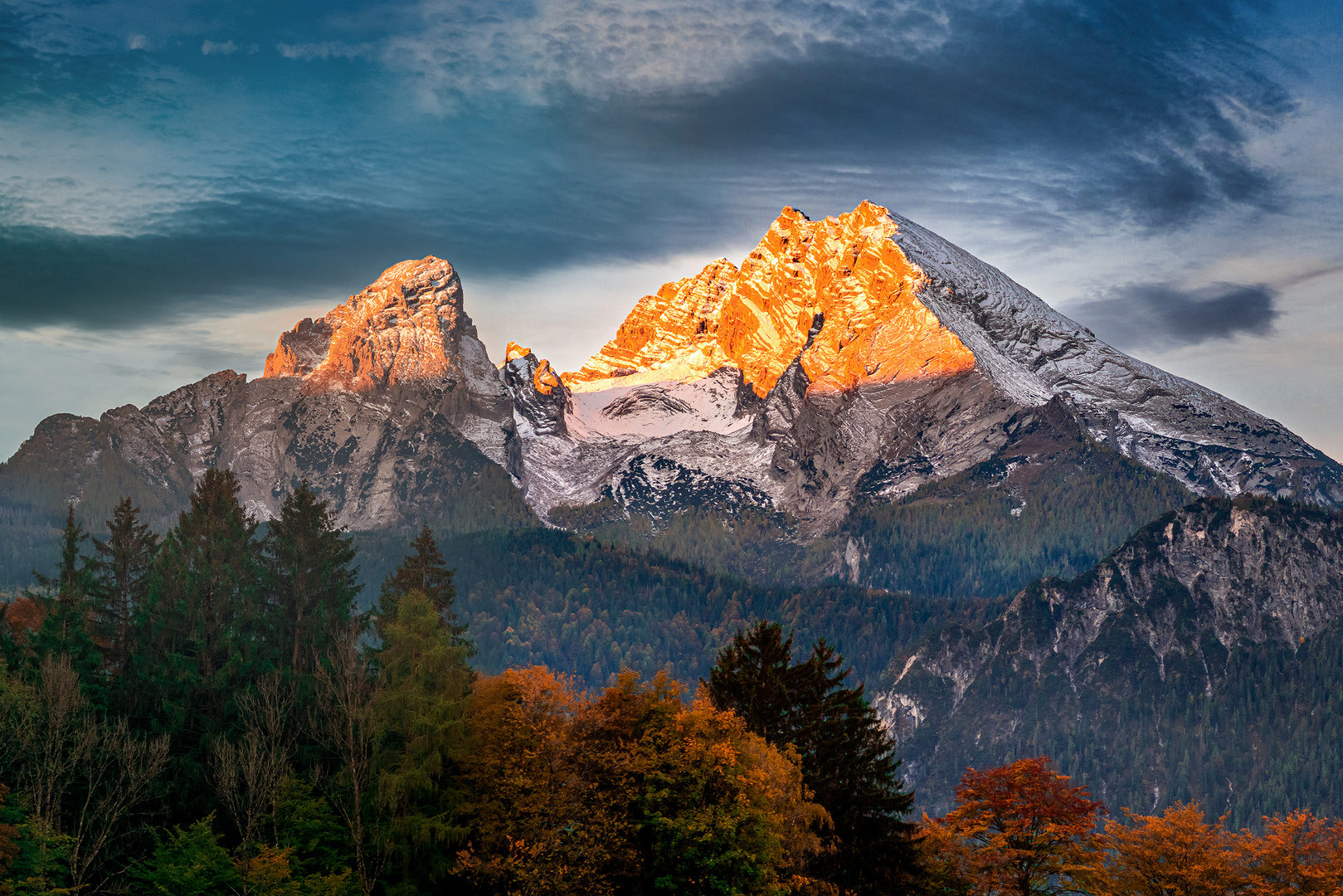 Watzmann im Morgenlicht