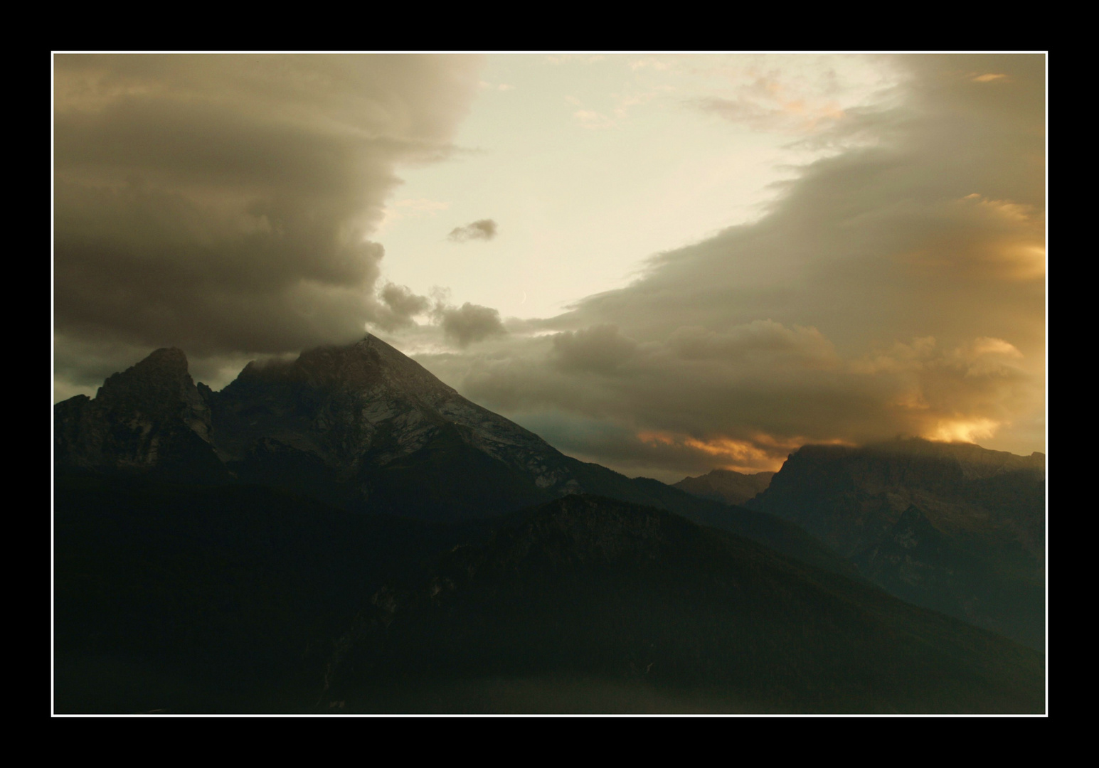 Watzmann mit Wolken