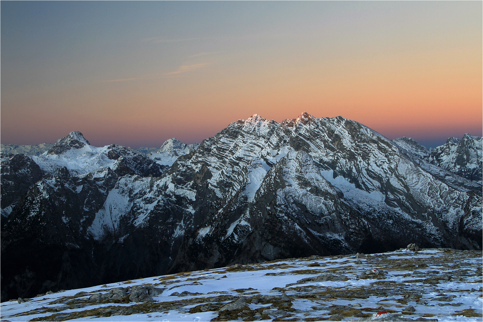Watzmann vor Sonnenaufgang