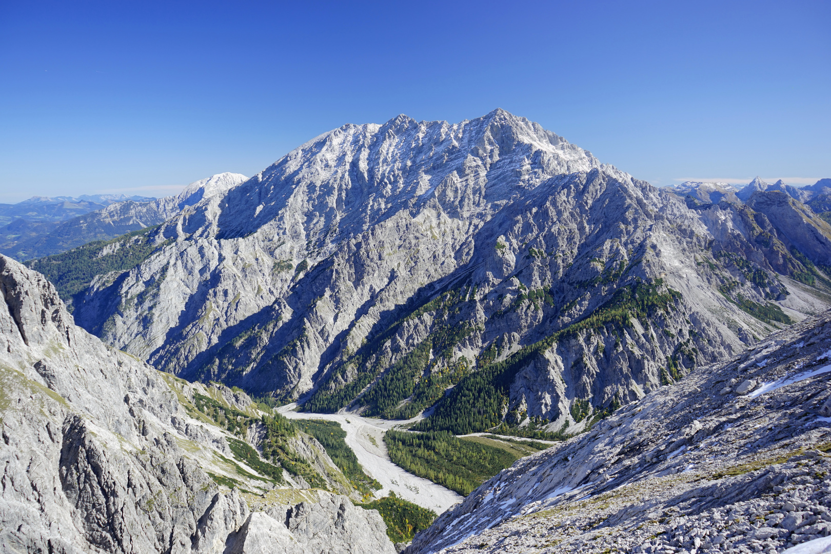 Watzmann Westwand von der Sittersbachscharte gesehen