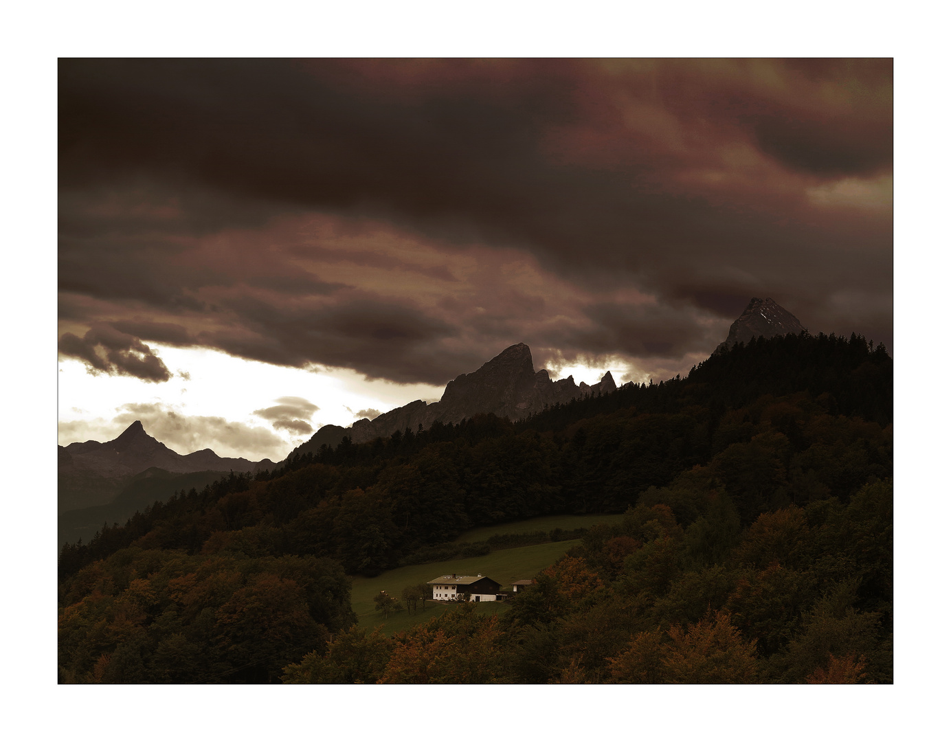 Watzmann zwischen Föhn und Regen