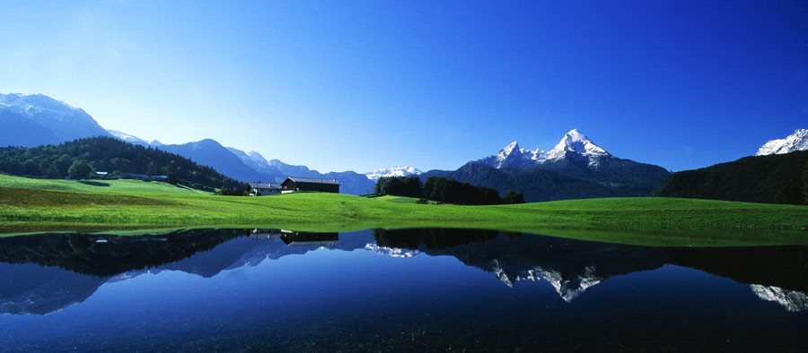 Watzmannspieglung in Berchtesgadener Land