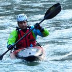 Wave Sport Kayak auf der Salzach bei 0°C Aussentemperatur