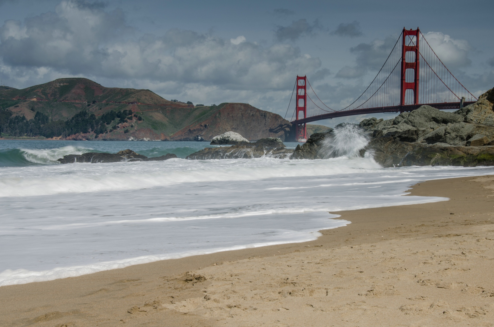 waves at Baker Beach