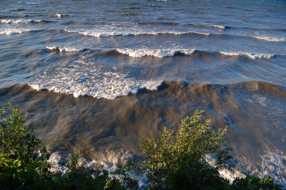 waves at Lake Ontario