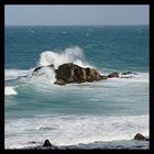 Waves near St. Ives in Cornwall