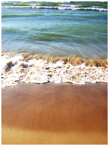 waves of lake michigan