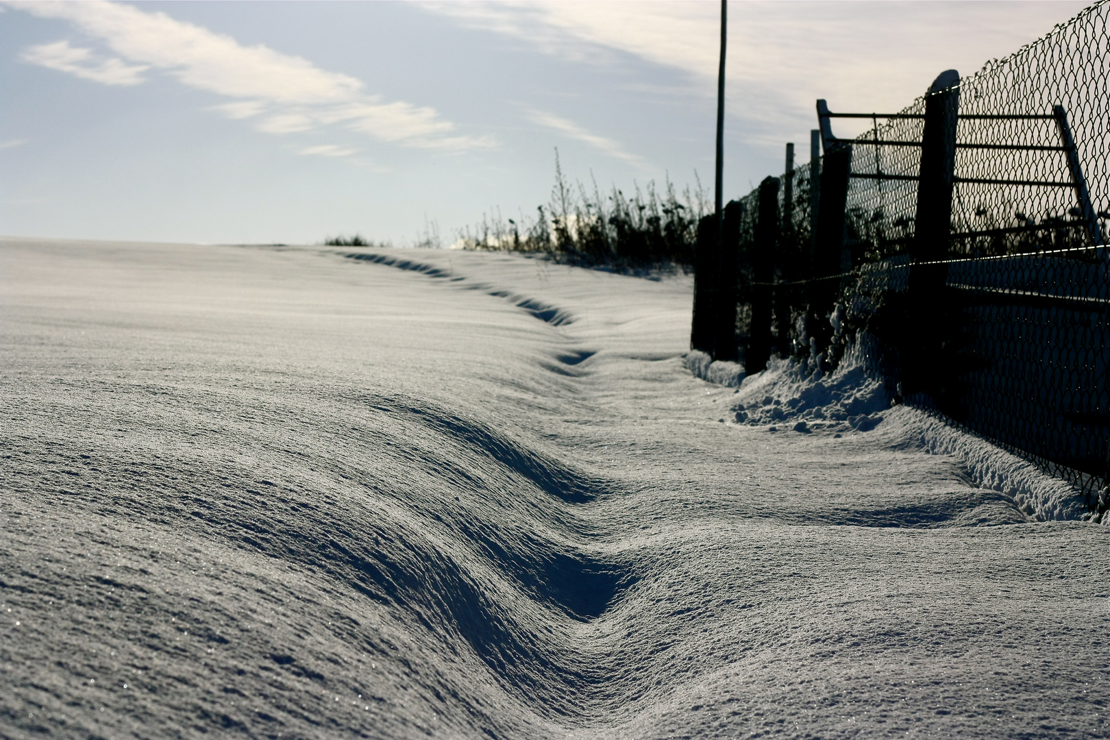 Waves of snow