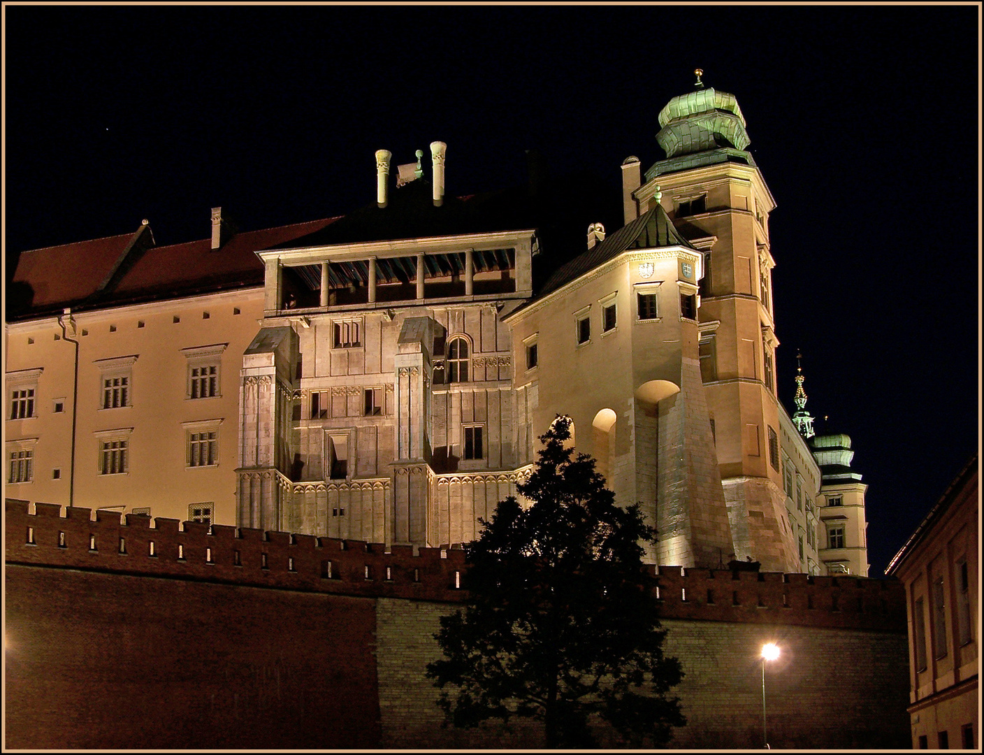 Wawel in der Nacht