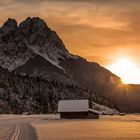 Waxensteine im Abendlicht