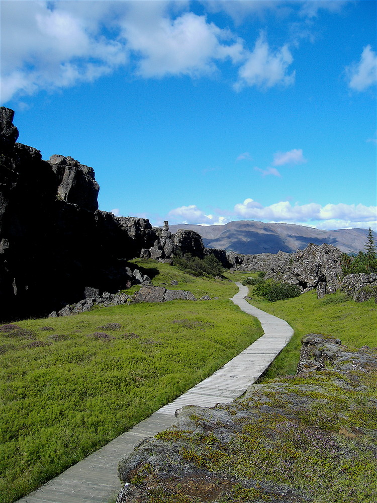 way along the continents