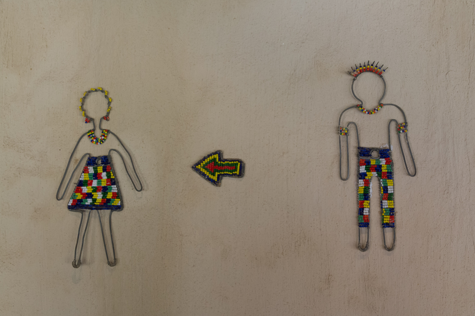 WC-Beschilderung in Namibia