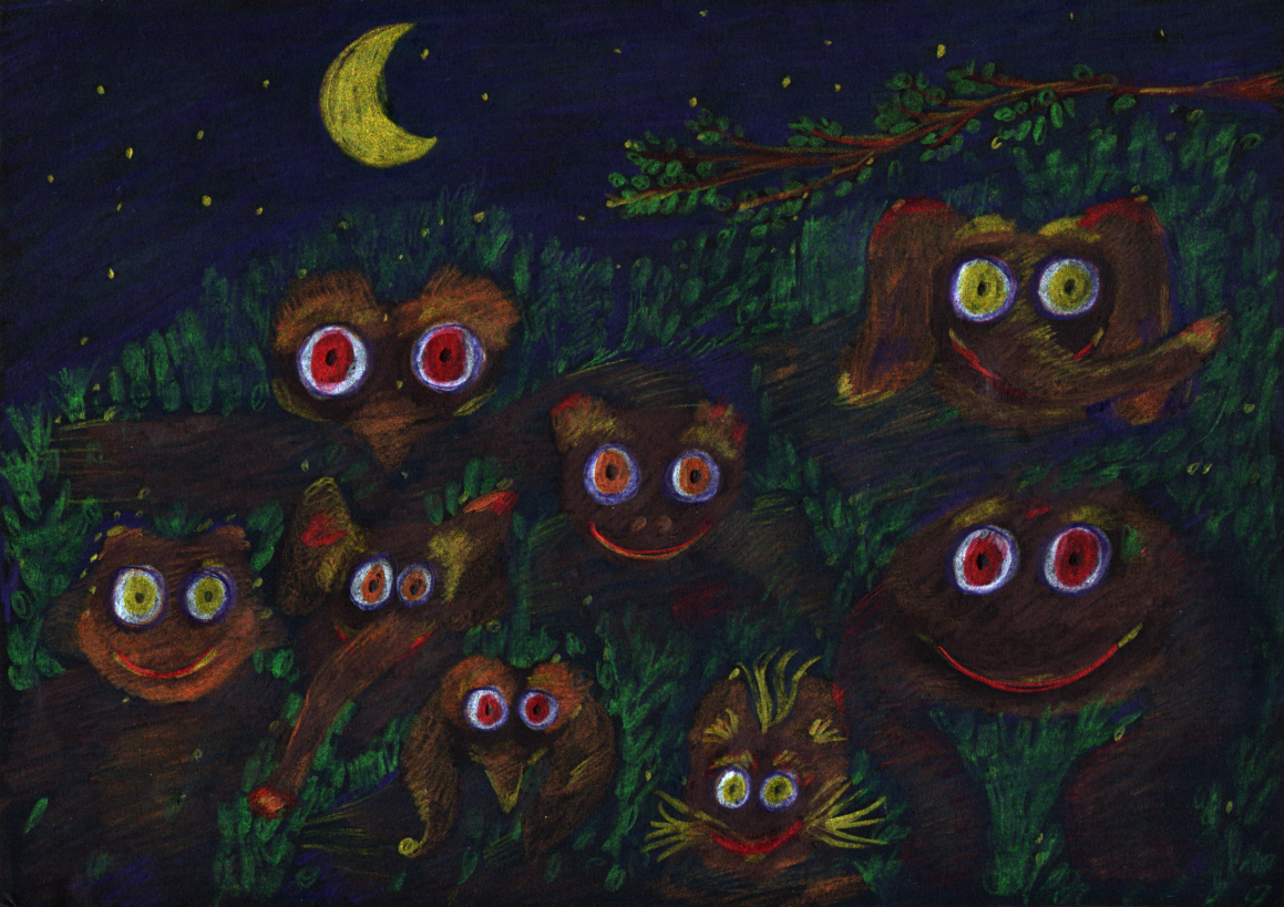  " we at night in our home forest " 