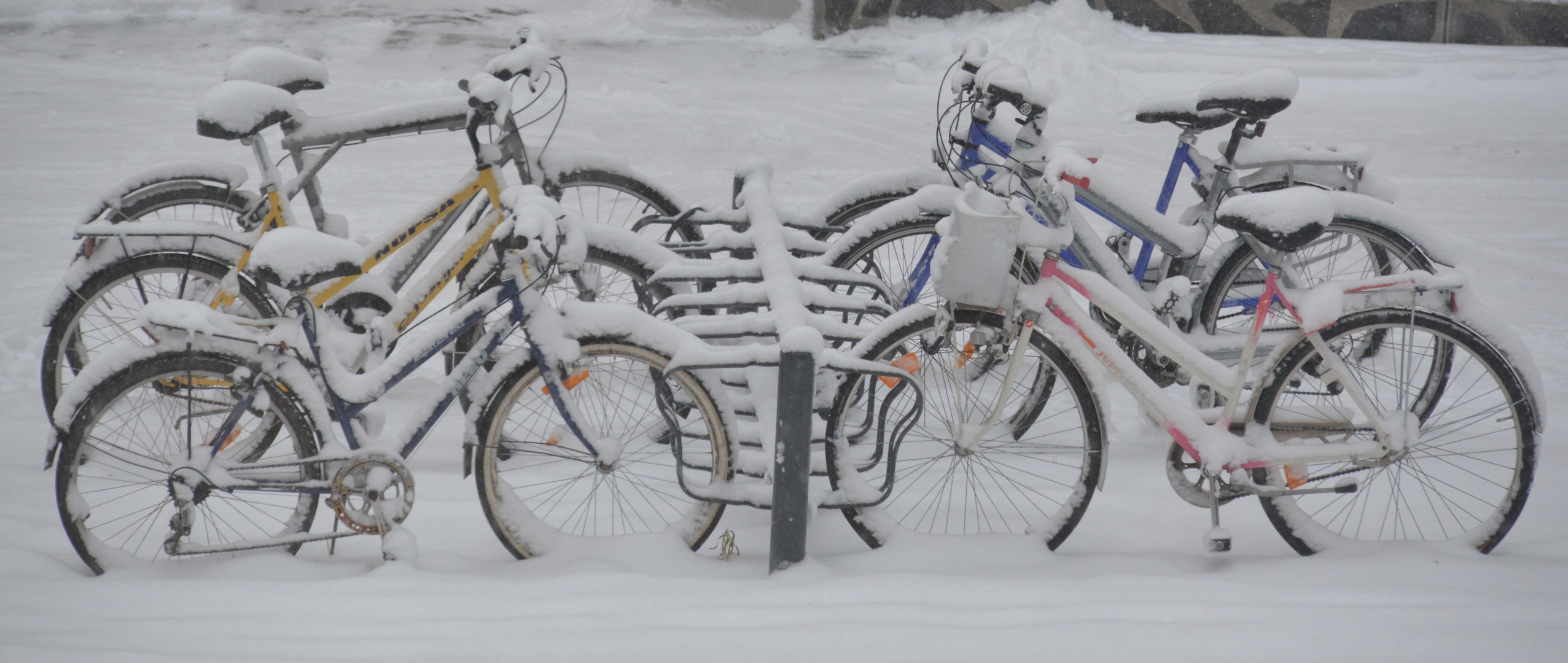 We got snow on Helsinki