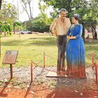 ** We of the Never Never / Jeannie and Aeneas Gun Statue in Mataranka  **