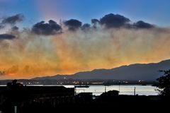 Weather capers over Santiago de Cuba