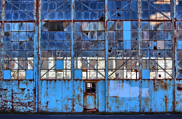 Weathered Airport Hangar