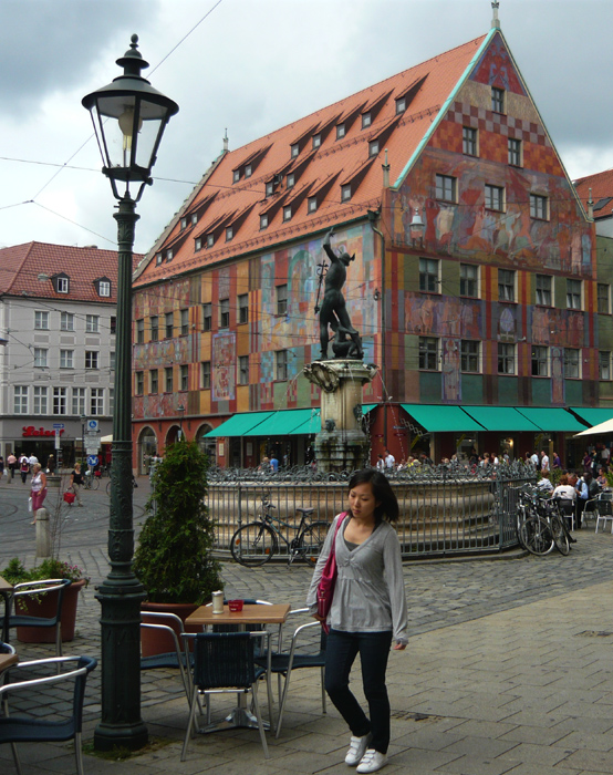 Weberhaus und Merkurbrunnen