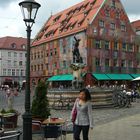 Weberhaus und Merkurbrunnen