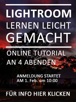 Webinar "Lightroom lernen leicht gemacht