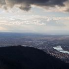 Wechselhaftes Wetter Panorama Königsstuhl Heidelberg