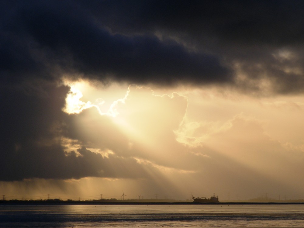 Wechsellicht am Nordseestrand