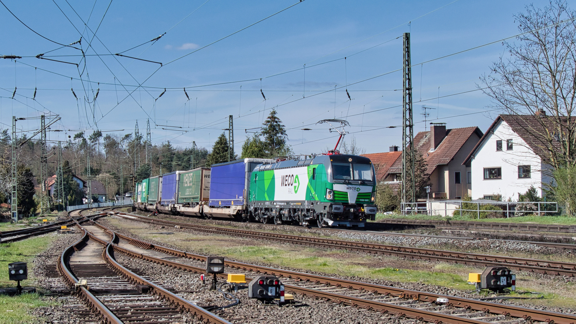 Weco Rail mit KLV-Zug in Stockstadt