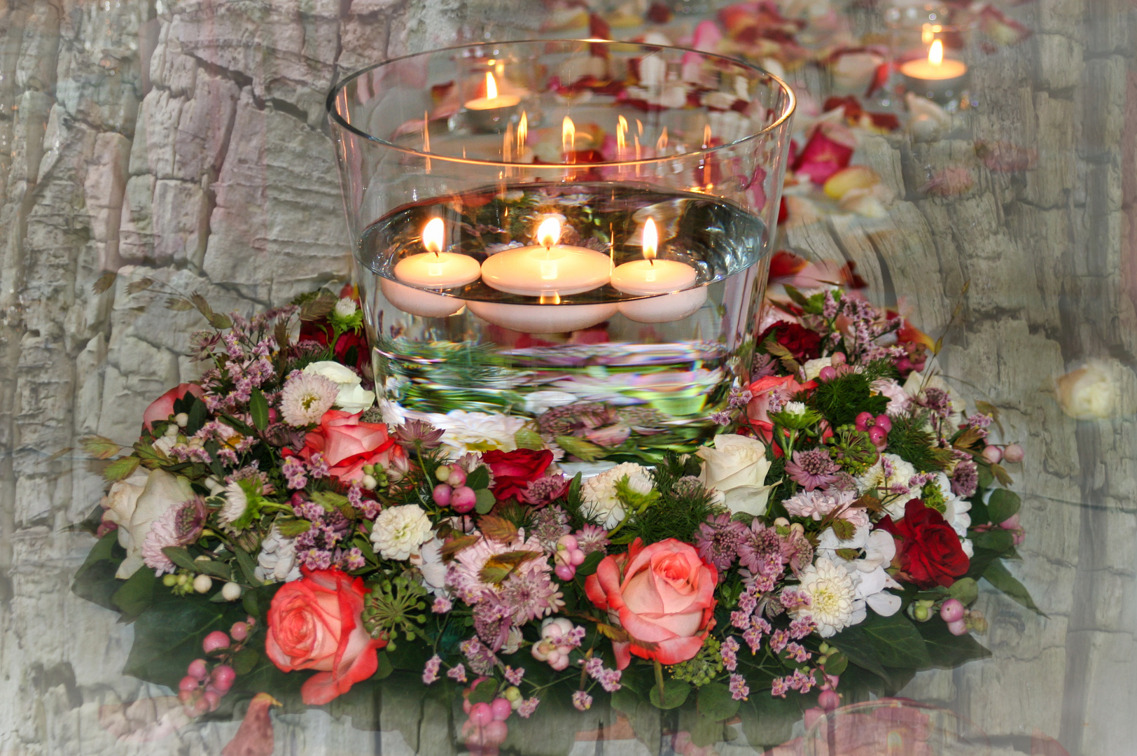 wedding candle light decoration