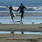 Wedding Couple at Long Beach near Tofino, Vancouver Island