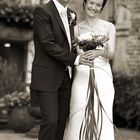 Wedding day - black and white -