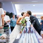 wedding escalator