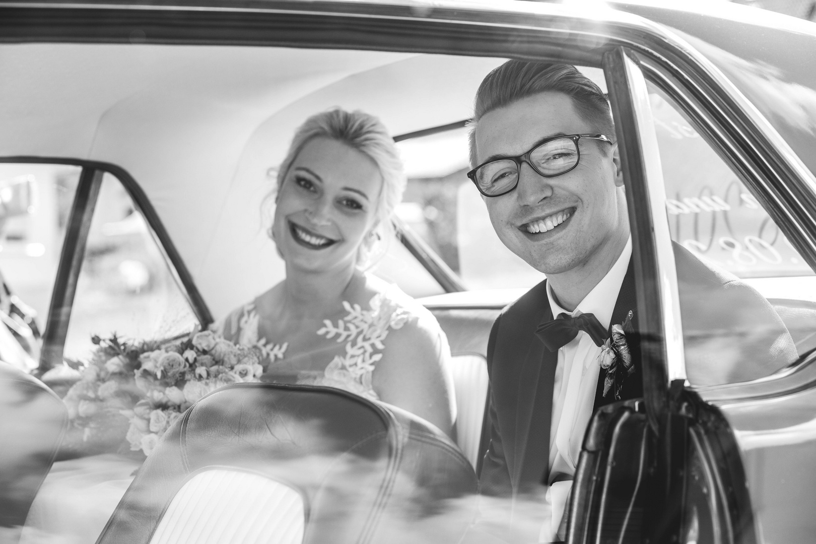 Wedding in a Mustang