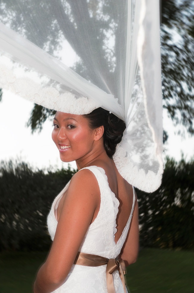 Wedding in Rome - giocando con il velo