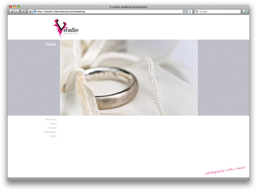 Wedding site front-page